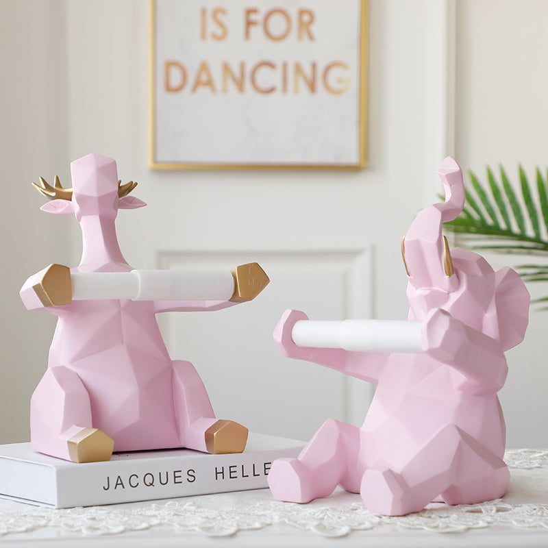 Nordic Minimalist Deer Tissue Holder for Home Use