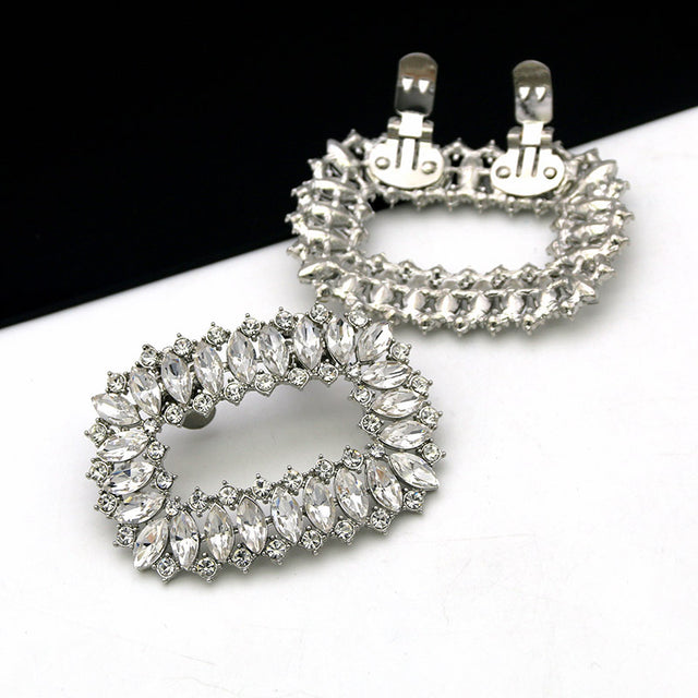 Crystal Rhinestone Removable Shoe Buckle Accessories