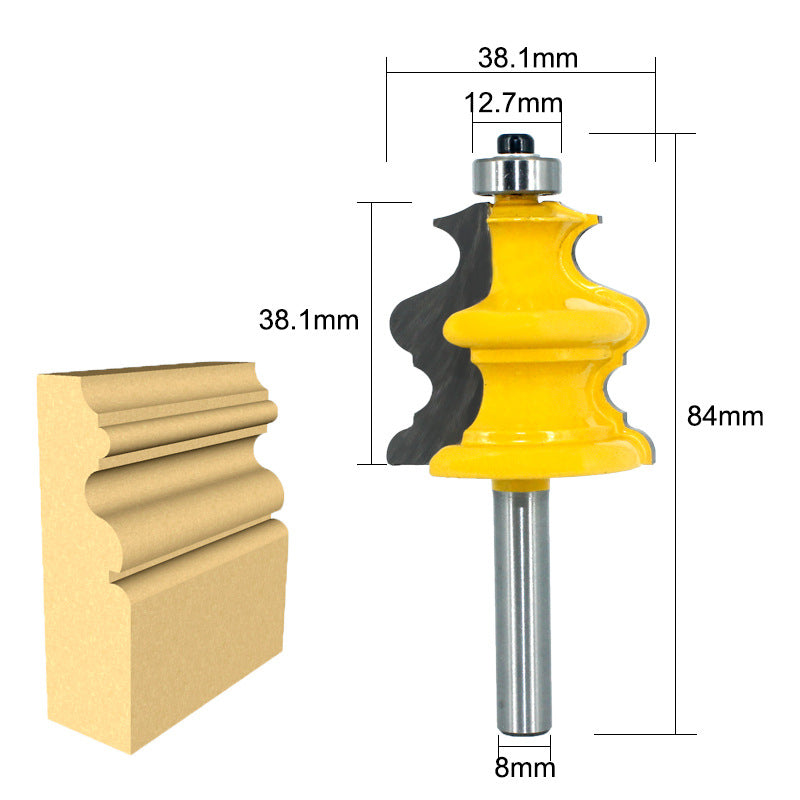 10-Piece CNC Router Bit Set with 8mm Shank