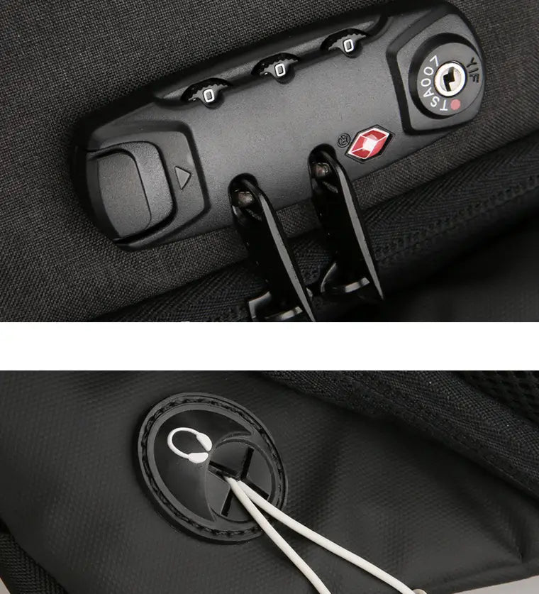 Anti-Theft USB Charging Backpack for Laptops