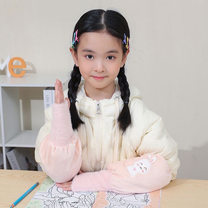 Long Sleeve Insulated Coat with Gloves for Women