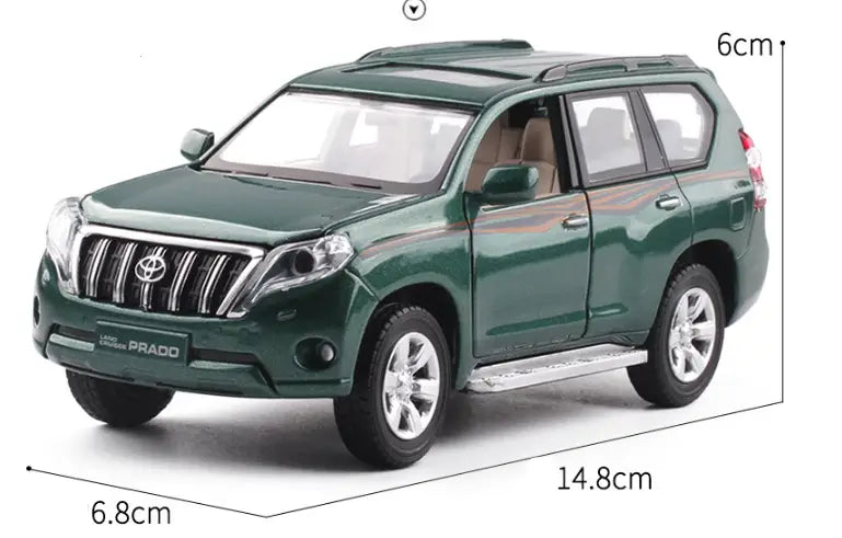 1:32 Toyota Prado Alloy Sound and Light Toy Model