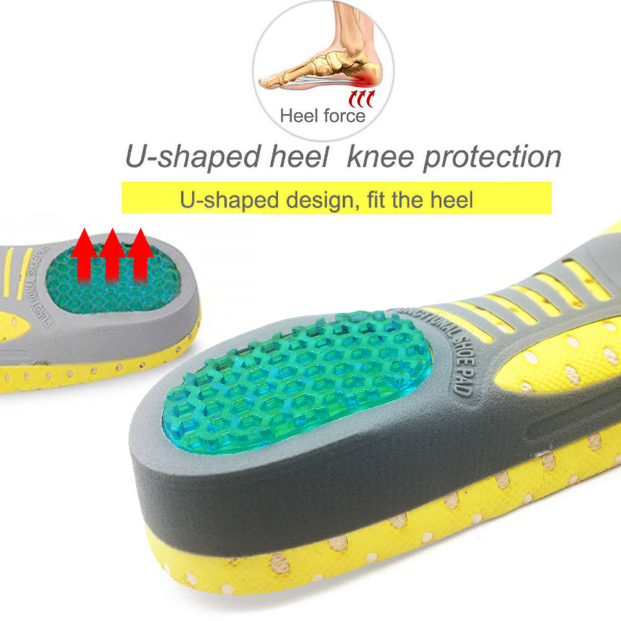 EVA Flat Foot Support Sports Insole for Shock Absorption