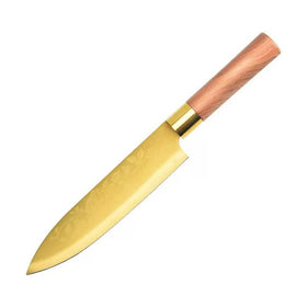 Gold Alloy Bone Cutting Knife Set for Kitchen Use