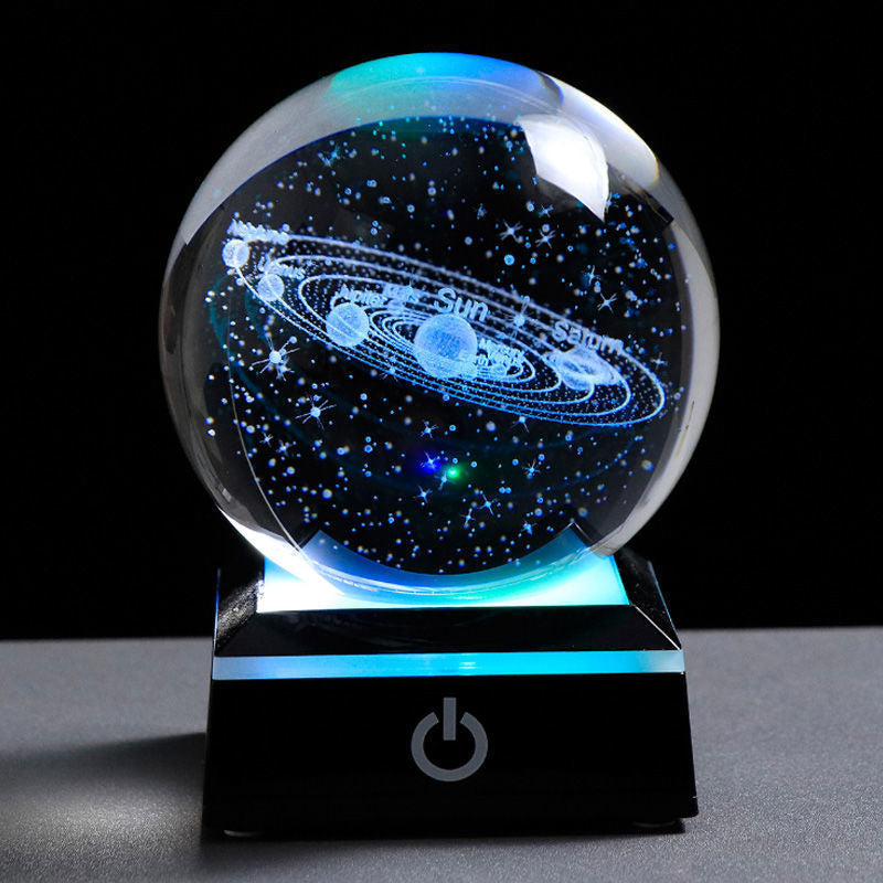 Luminous Crystal Ball Night Light for Bedroom Decor
