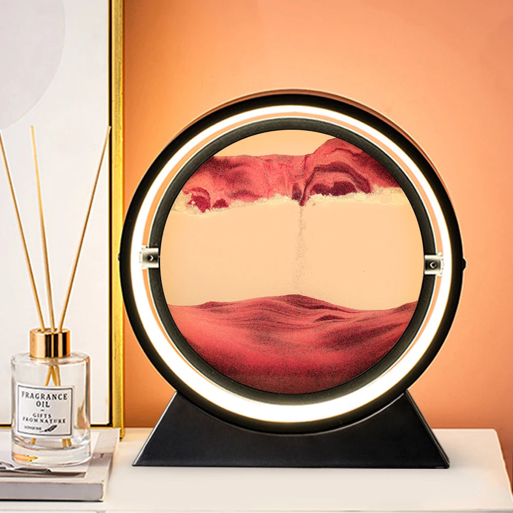 3D Round Display Flowing Glass Frame