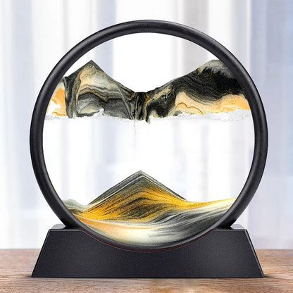 3D Round Display Flowing Glass Frame