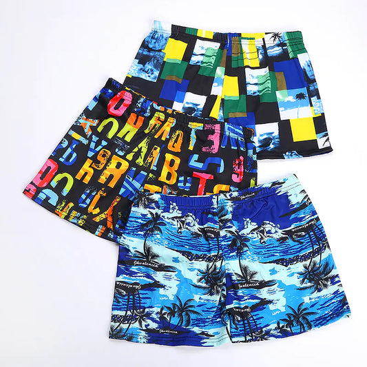 Men's Milk Silk Printed Swimming Trunks for Spa & Beach - Joomcy