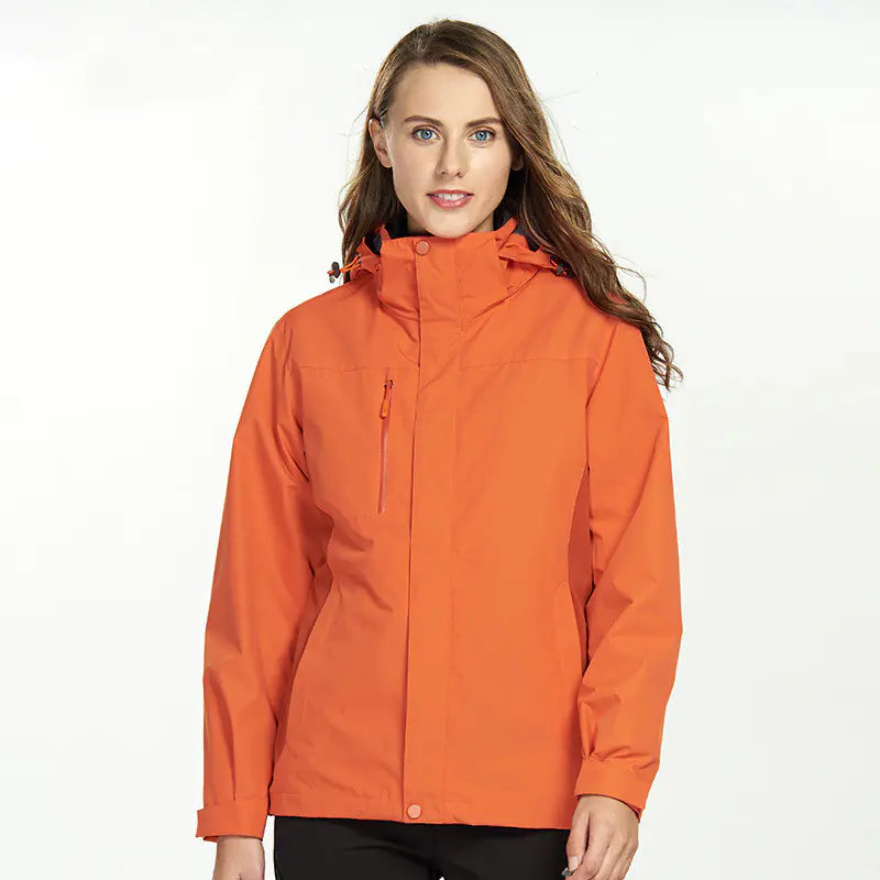 Detachable Windbreaker Jacket for Work with Printing - Joomcy