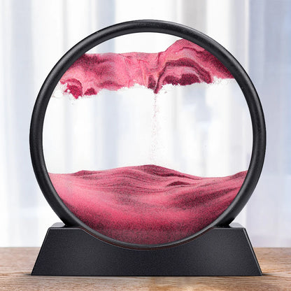 3D Round Display Flowing Glass Frame