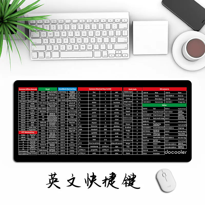 Wholesale English Keyboard Mouse Pad for Gaming