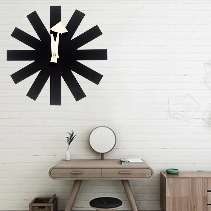 Classic Black Quartz Wall Clock - Nordic Home Decor - Joomcy
