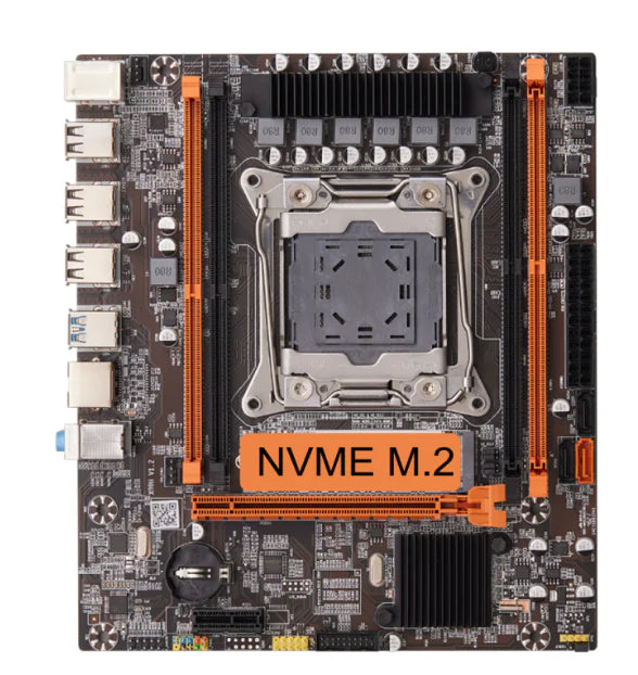 X99 DDR4 M-ATX Computer Motherboard for Server LGA2011-3, B85 Chipset, NVMe/SATA M.2 Slot - Joomcy