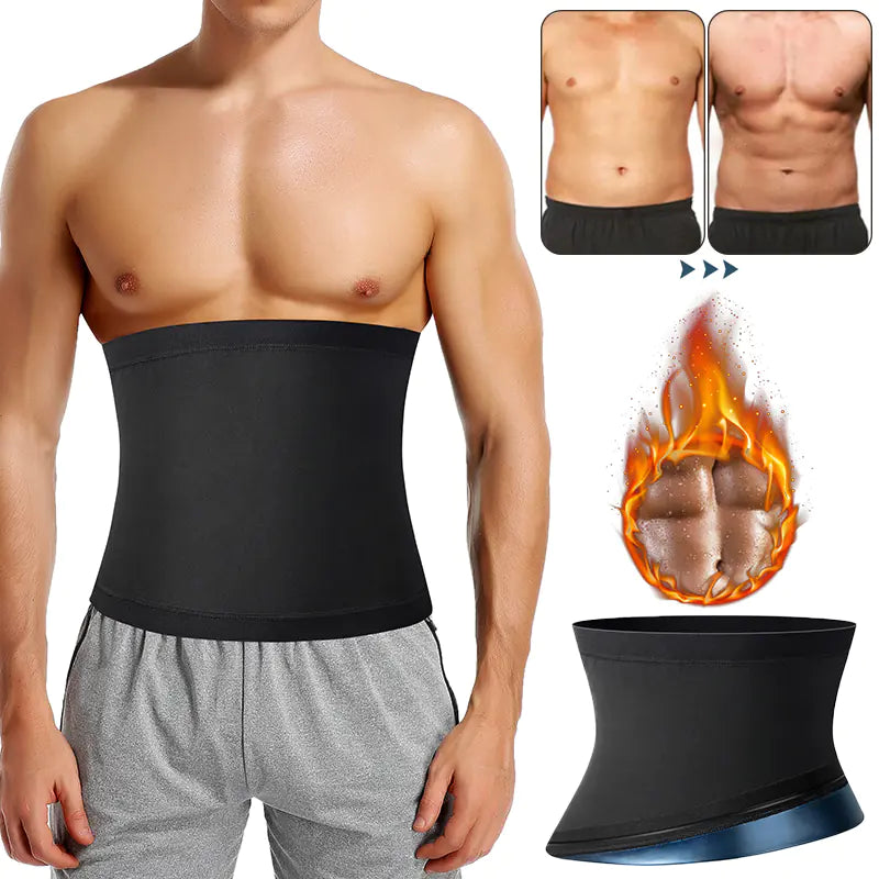Men's Sauna Body Shaper Waist Trainer Slimming Belt - Joomcy