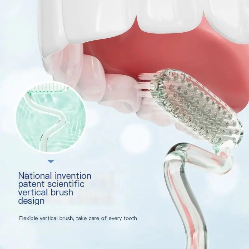 MLK S-Shape Soft Bristle Toothbrush for Adults - Joomcy