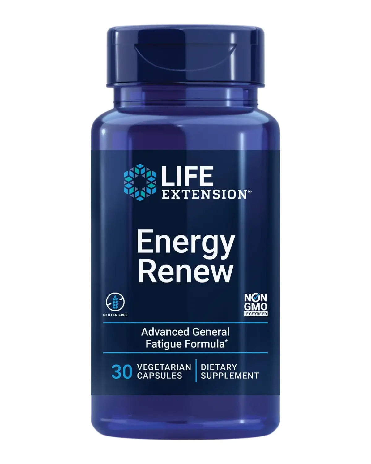 Life Extension Energy Renew French Oak Extract Combat General Fatigue & Maintain Energy Levels Non-GMO Gluten-Free Vegetarian 30 Capsules