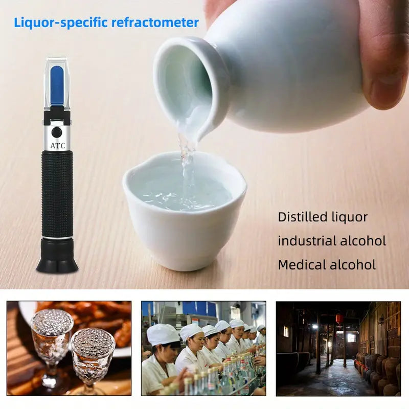 Handheld Alcohol Refractometer for Spirits and Brewing - Joomcy
