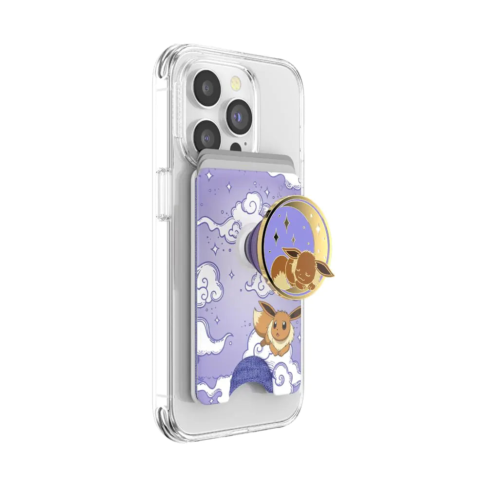 PopSockets Phone Wallet with Expanding Phone Grip Phone Card Holder Pokemon - Celestial Eevee