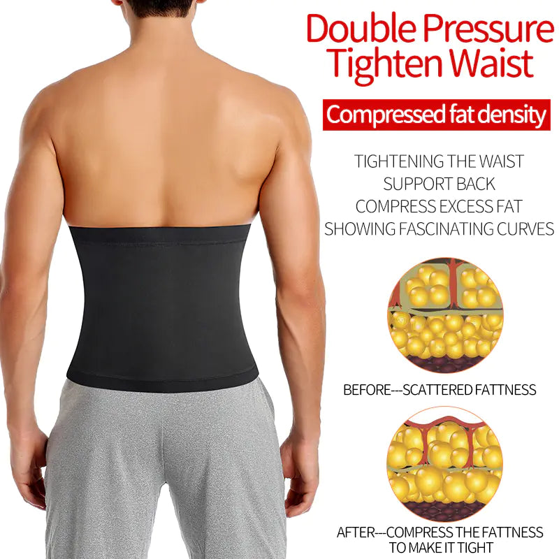 Men's Sauna Body Shaper Waist Trainer Slimming Belt - Joomcy