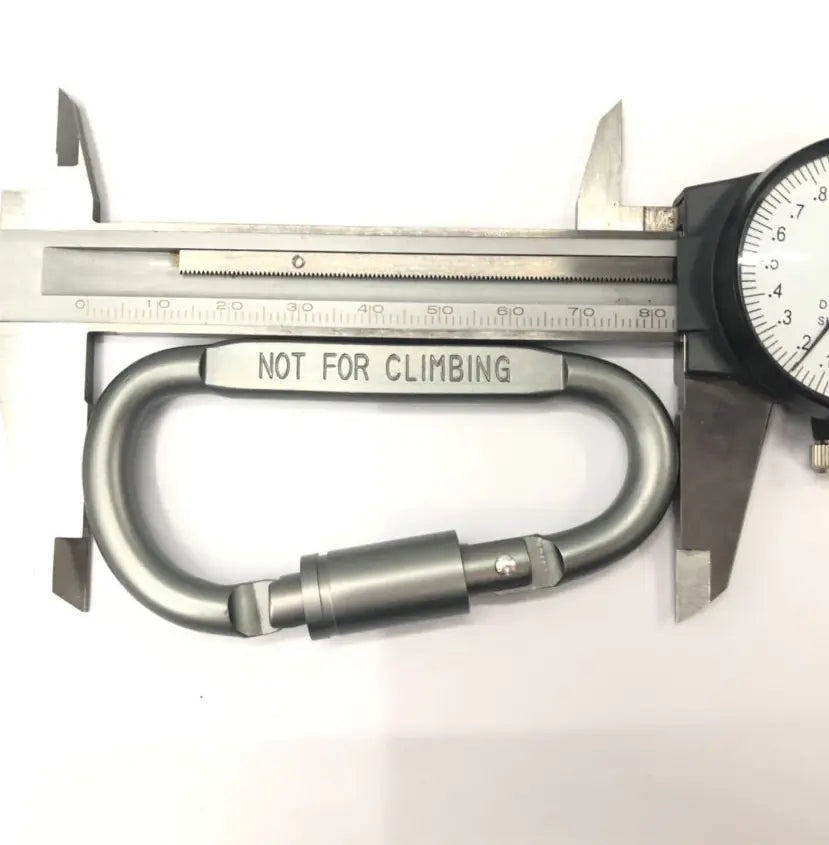 Portable Aluminum Alloy D-Shaped Carabiner Clip - Joomcy