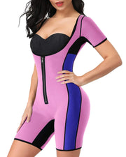 RIBIKA Sauna Suit for Women Weight Loss Sweat Tank Top Shaper Zipper waist trainer vest Belly Fat Full Body Control