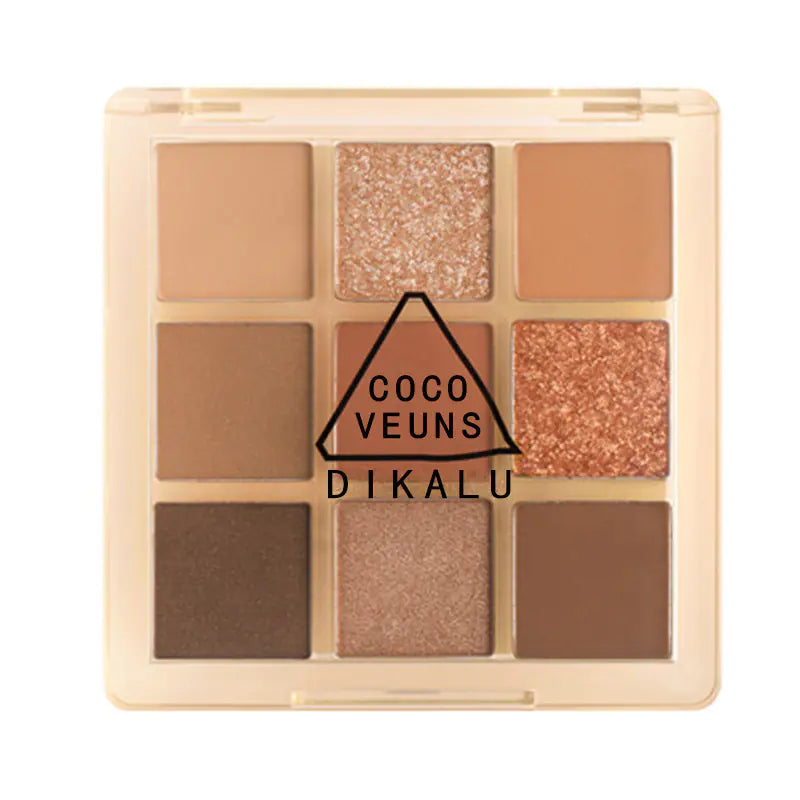 DIKALU Sunset Glow Nine-Color Eyeshadow Palette - Joomcy