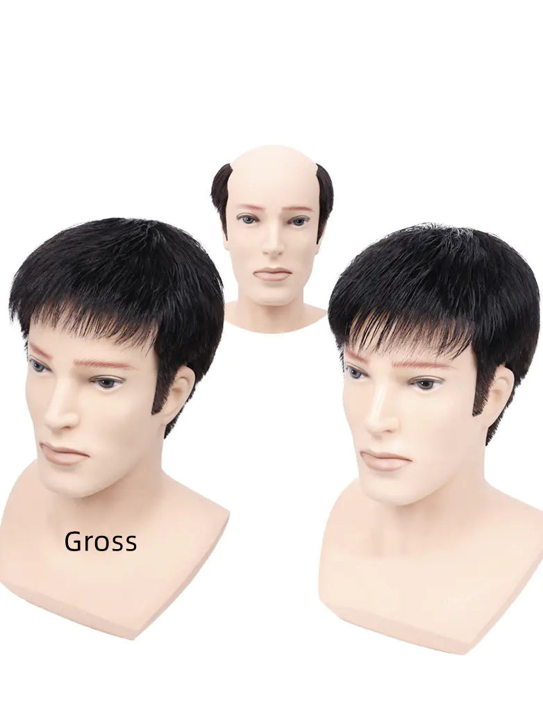 Men's Hair Replacement Bald Head Flip Cover - Joomcy