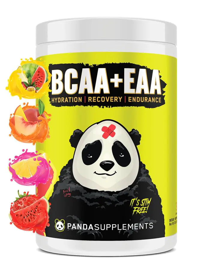 Underground Bio Labs Panda Supps BCAA+EAA Intra-Wokout Hydration and Recovery Amino Supplement 2:1:1 Ratio (30 Servings) (Melon Crusher)