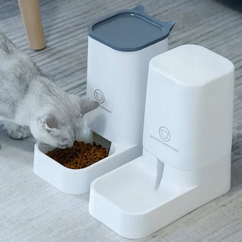 Pet Automatic Feeder Water Dispenser Set