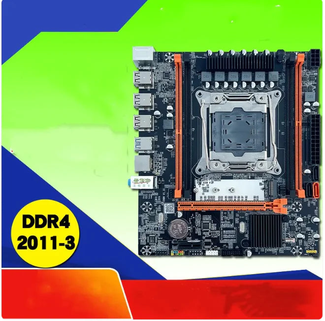 X99 DDR4 M-ATX Computer Motherboard for Server LGA2011-3, B85 Chipset, NVMe/SATA M.2 Slot - Joomcy