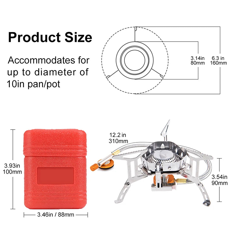 Camping Wind Proof Strong Fire Stove | Reliable Outdoor Cooking