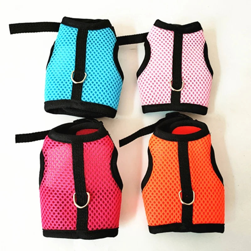 Pet  Soft Mesh Vest Leashes Set