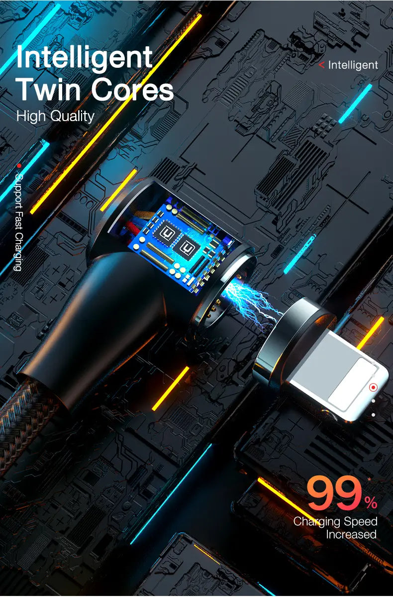 Magnetic 3-in-1 Data Cable Image 8