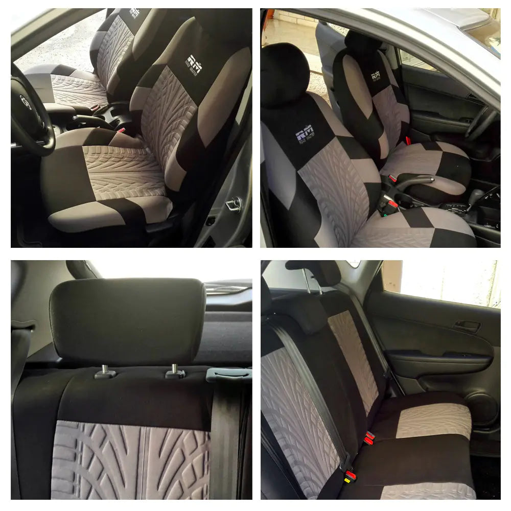 Universal Car Seat Covers 4-Piece Set with Embroidery - Joomcy