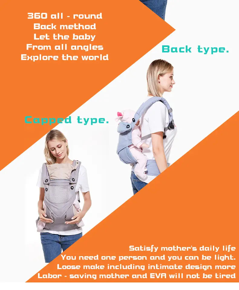 Multi-Functional Breathable Baby Carrier for All Seasons