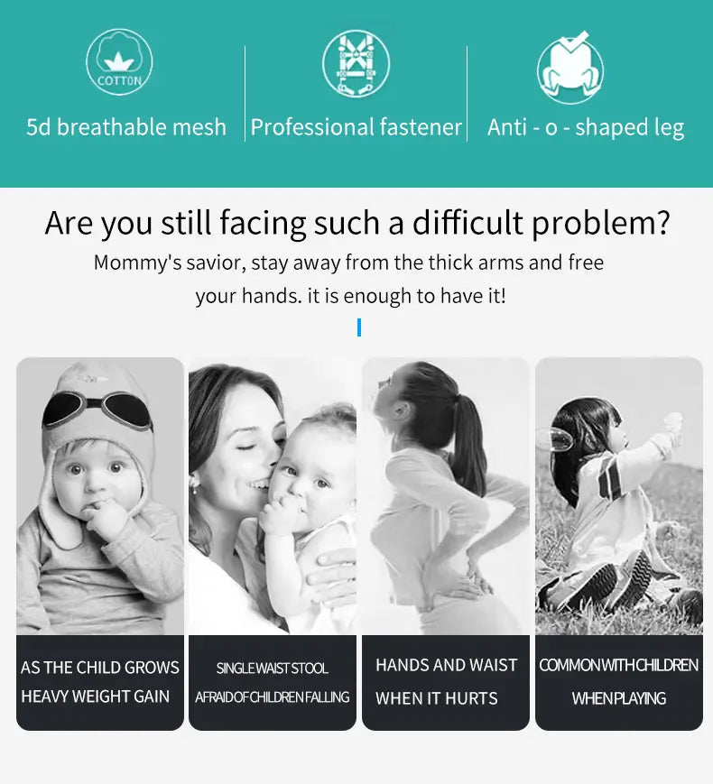 Multi-Functional Breathable Baby Carrier for All Seasons