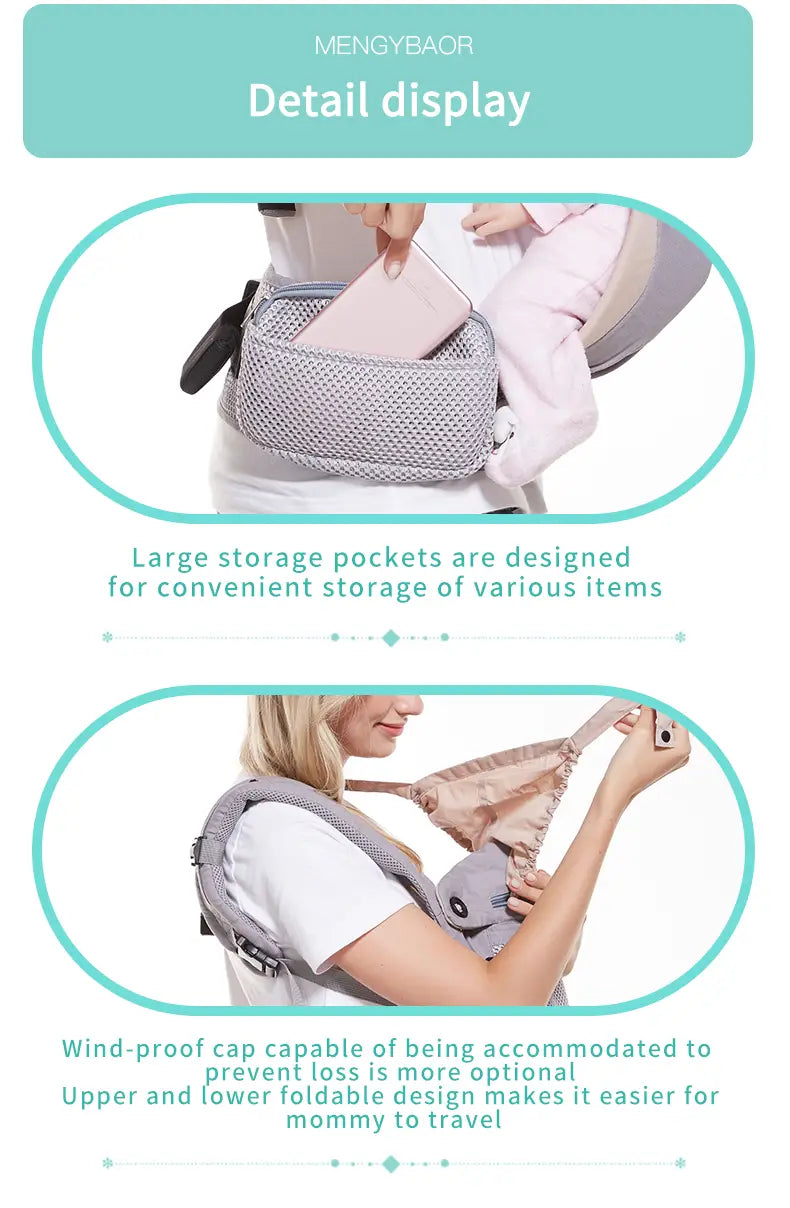 Multi-Functional Breathable Baby Carrier for All Seasons