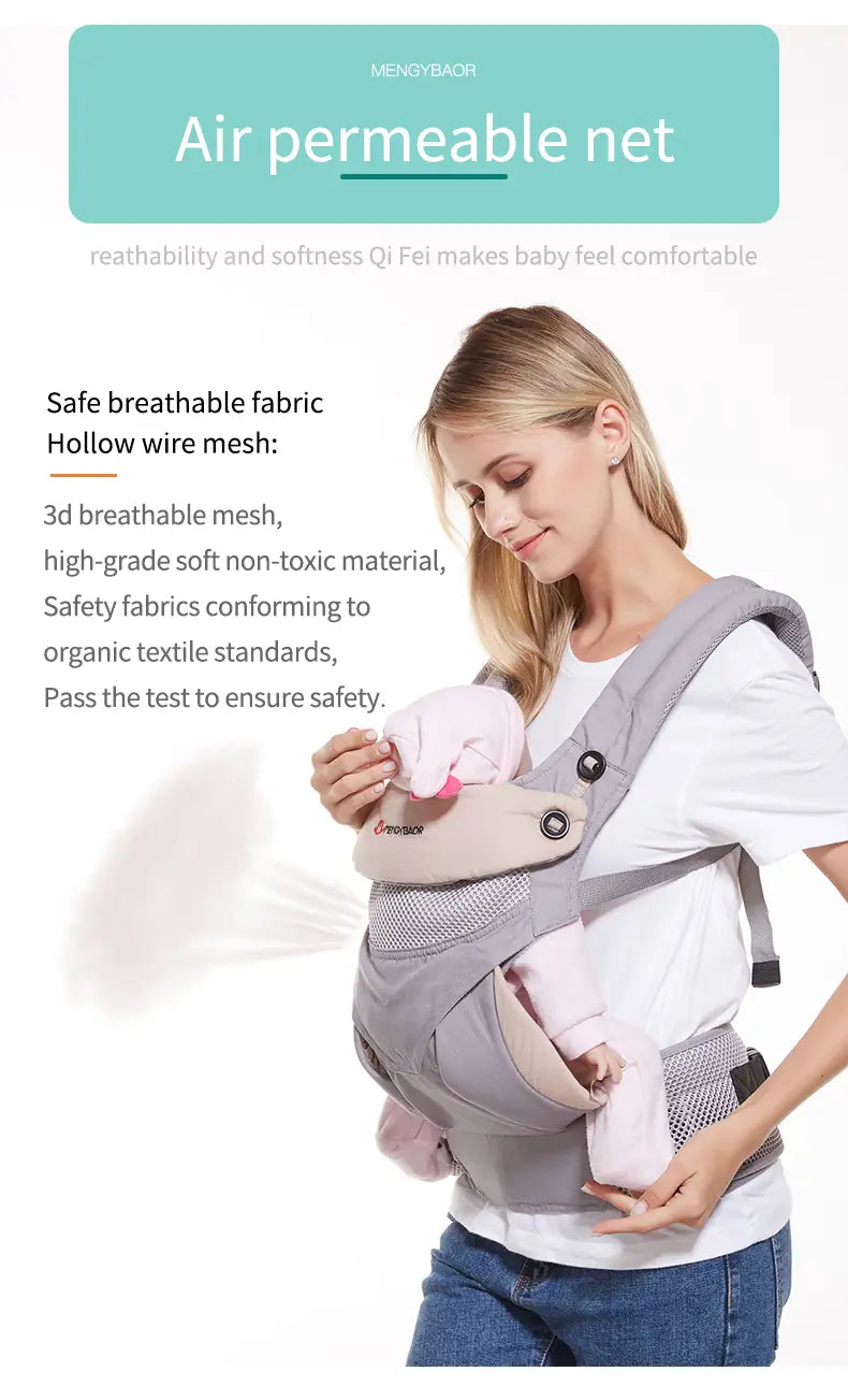 Multi-Functional Breathable Baby Carrier for All Seasons