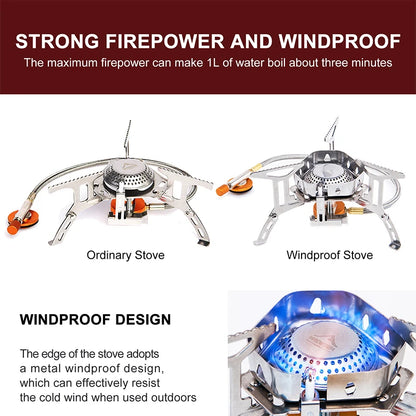 Camping Wind Proof Strong Fire Stove | Reliable Outdoor Cooking