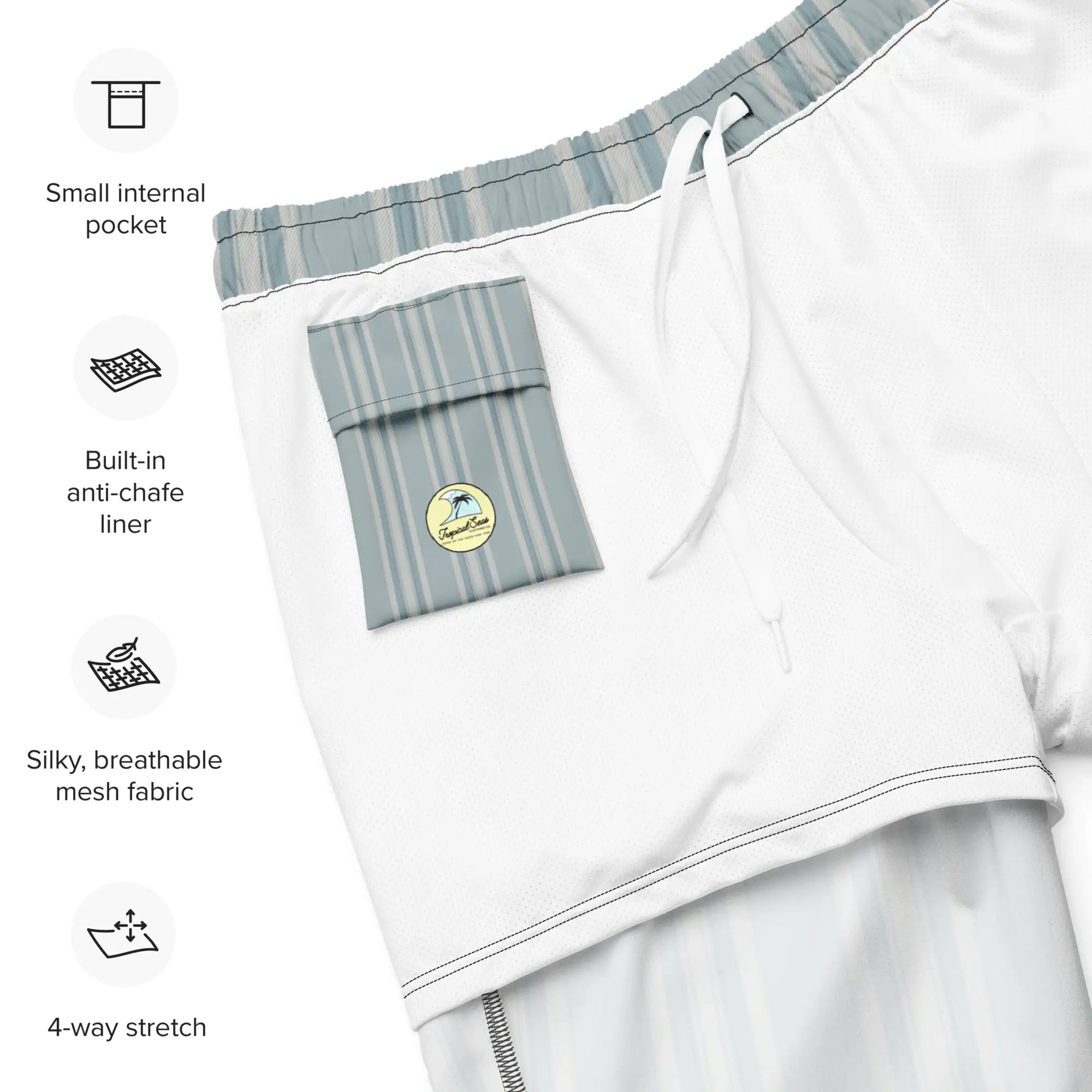 Men's Yacht Club Aristocrat swim trunks | Brinks Island Collection