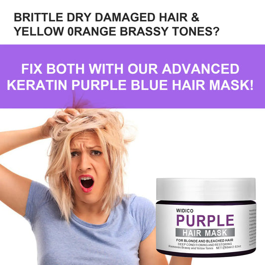 Purple Shampoo for Yellow Tone Removal and Hair Care - Joomcy