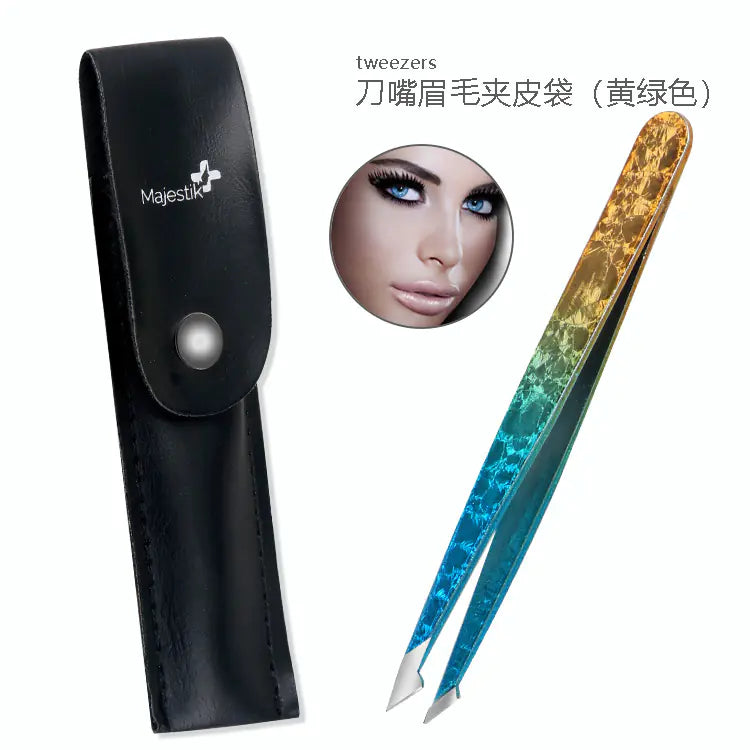 Double-Sided Stainless Steel Tweezers Beauty Set - Joomcy