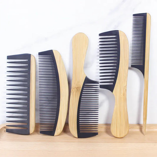 Bamboo Hair Comb for Women - Anti-Static Wooden Design - Joomcy