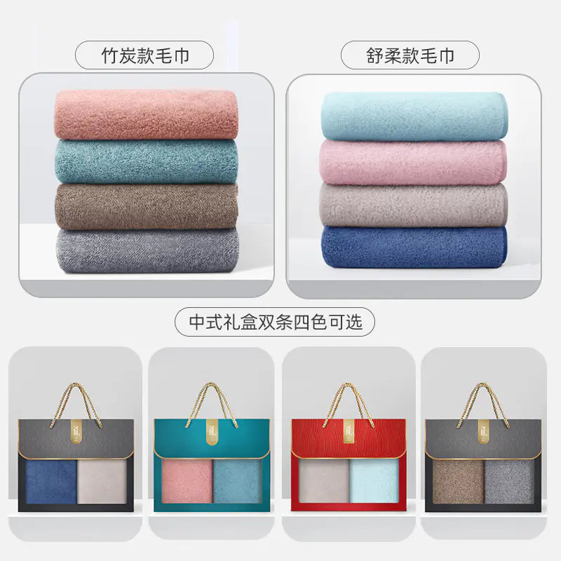 Cotton Towel Gift Set with Custom Logo Embroidery - Joomcy