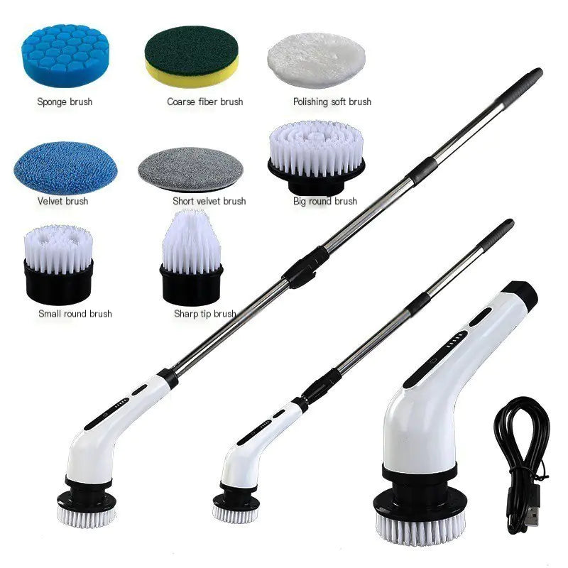 Extendable Wireless Electric Cleaning Brush Set (One Set) - Joomcy