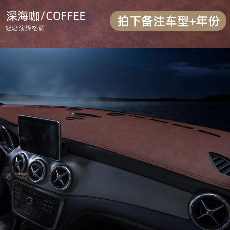Car Dashboard Sunshade Pad - Leather Interior Accessory - Joomcy