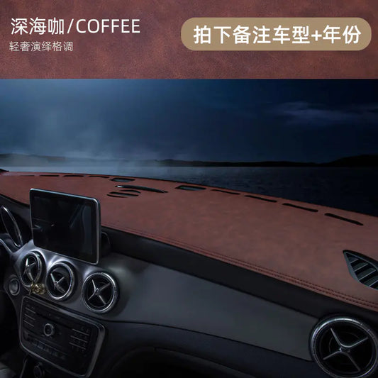 Car Dashboard Sunshade Pad - Leather Interior Accessory - Joomcy