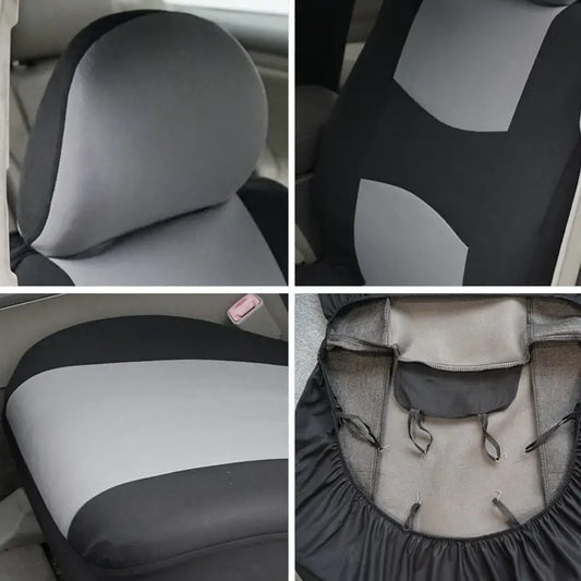 Polyester Car Seat Covers Cushion Set - 4 or 9 Piece - Joomcy