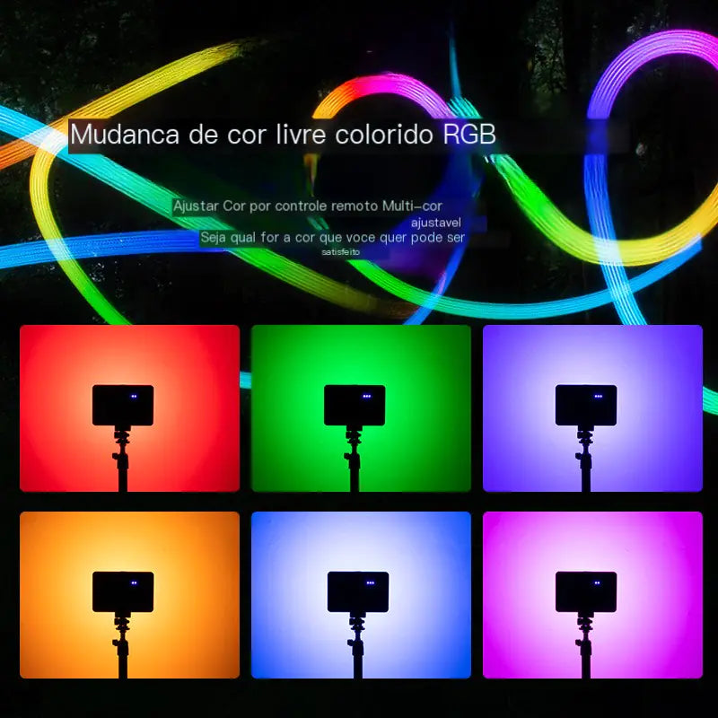 Portable RGB Pocket Light with Remote for Photography - Joomcy