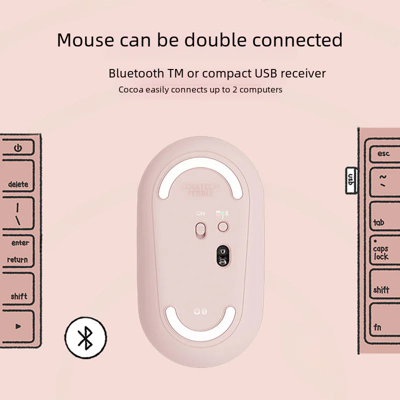 Logitech Pebble Bluetooth Dual-Mode Wireless Mouse K390